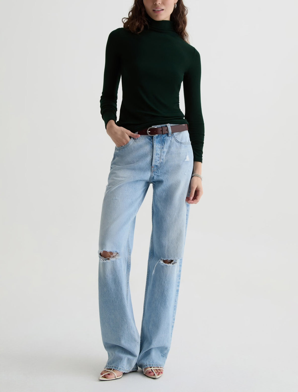 Chelsea Turtleneck in Dark Green