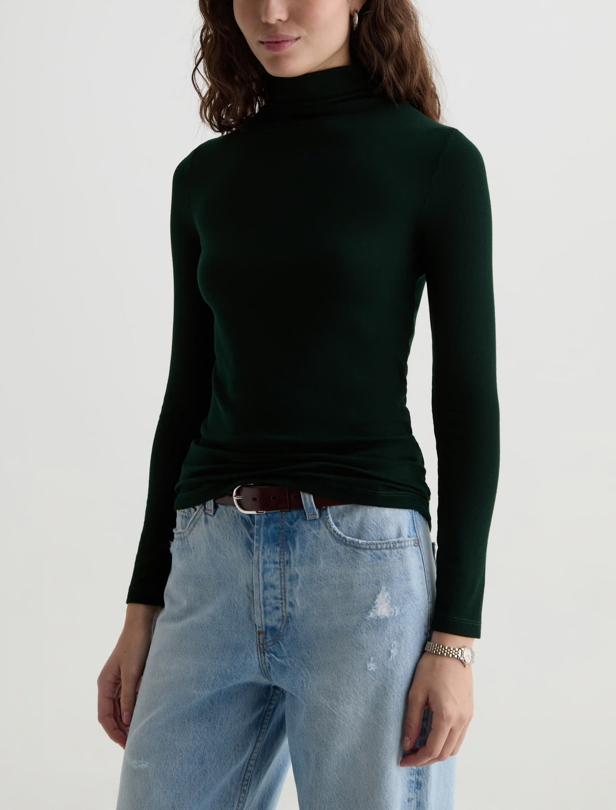 Chelsea Turtleneck in Dark Green