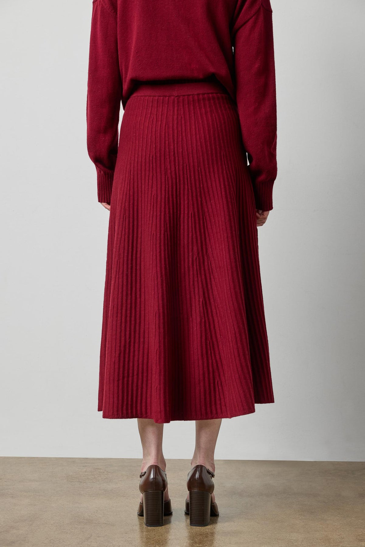 Flared Knit Skirt