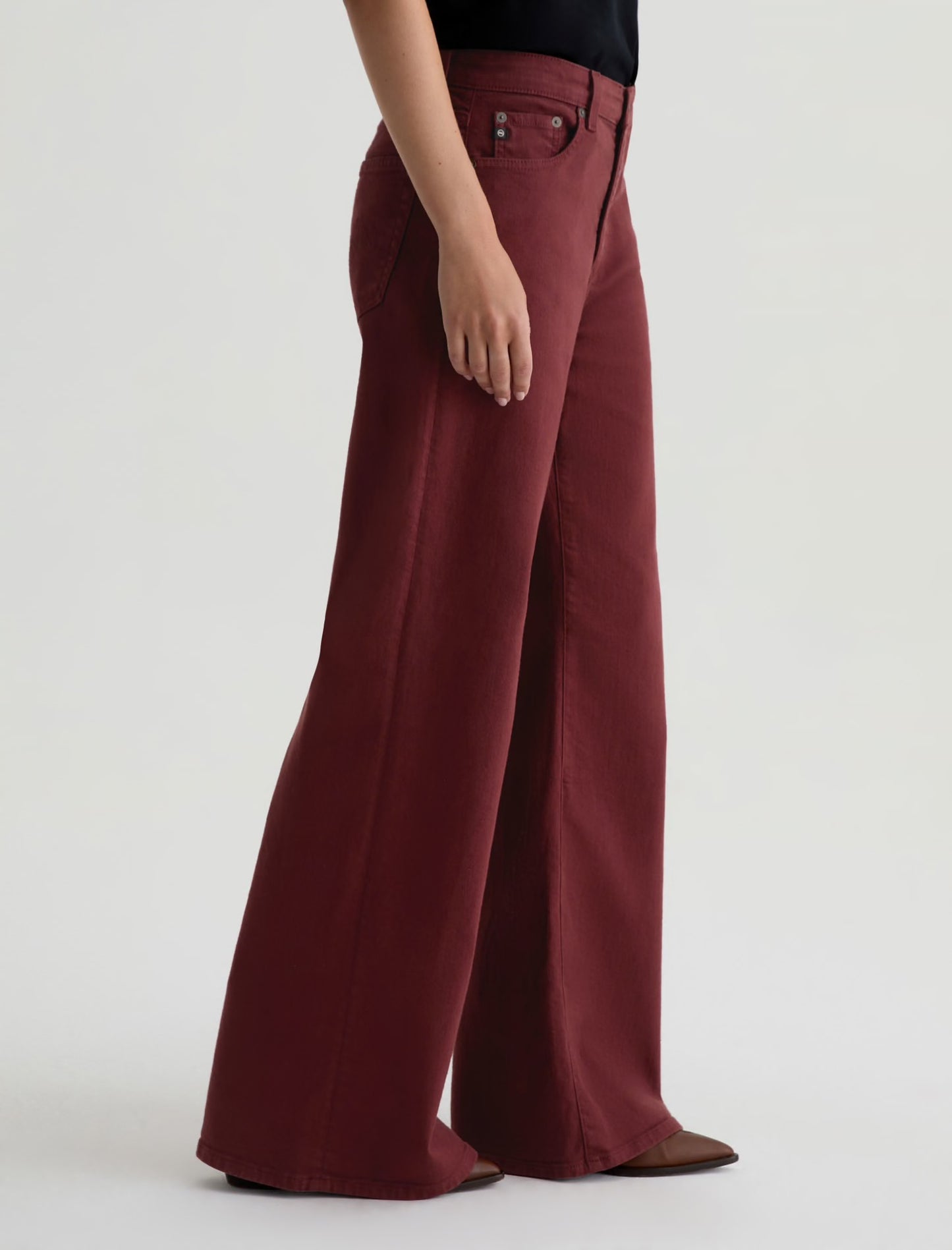 Saige Wide Leg in Cranberry