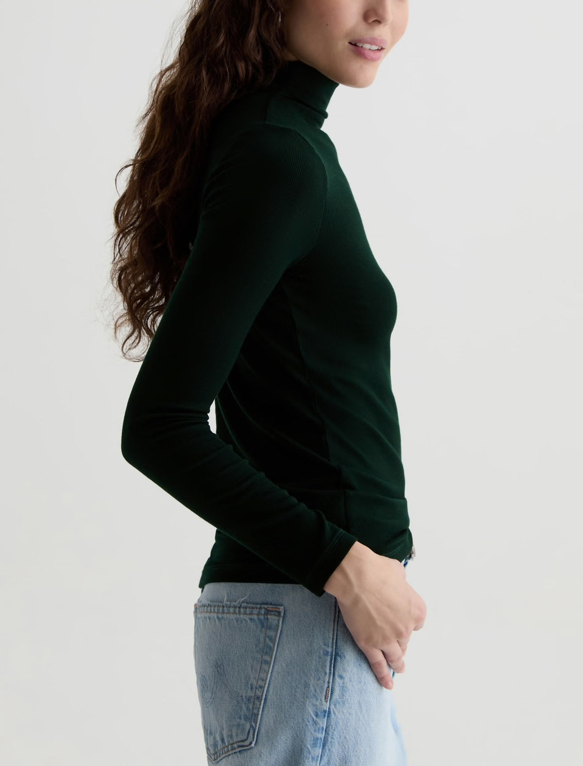 Chelsea Turtleneck in Dark Green