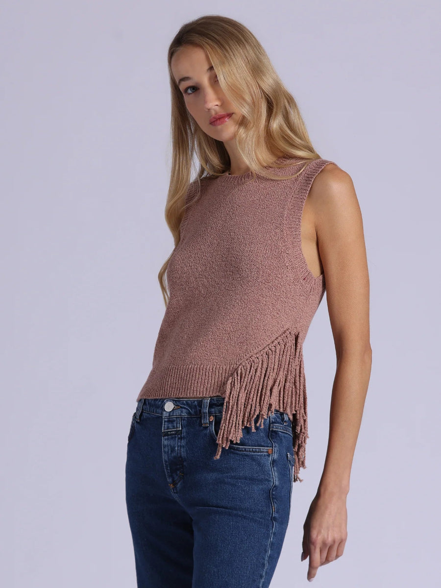 Sleeveless Crew Top