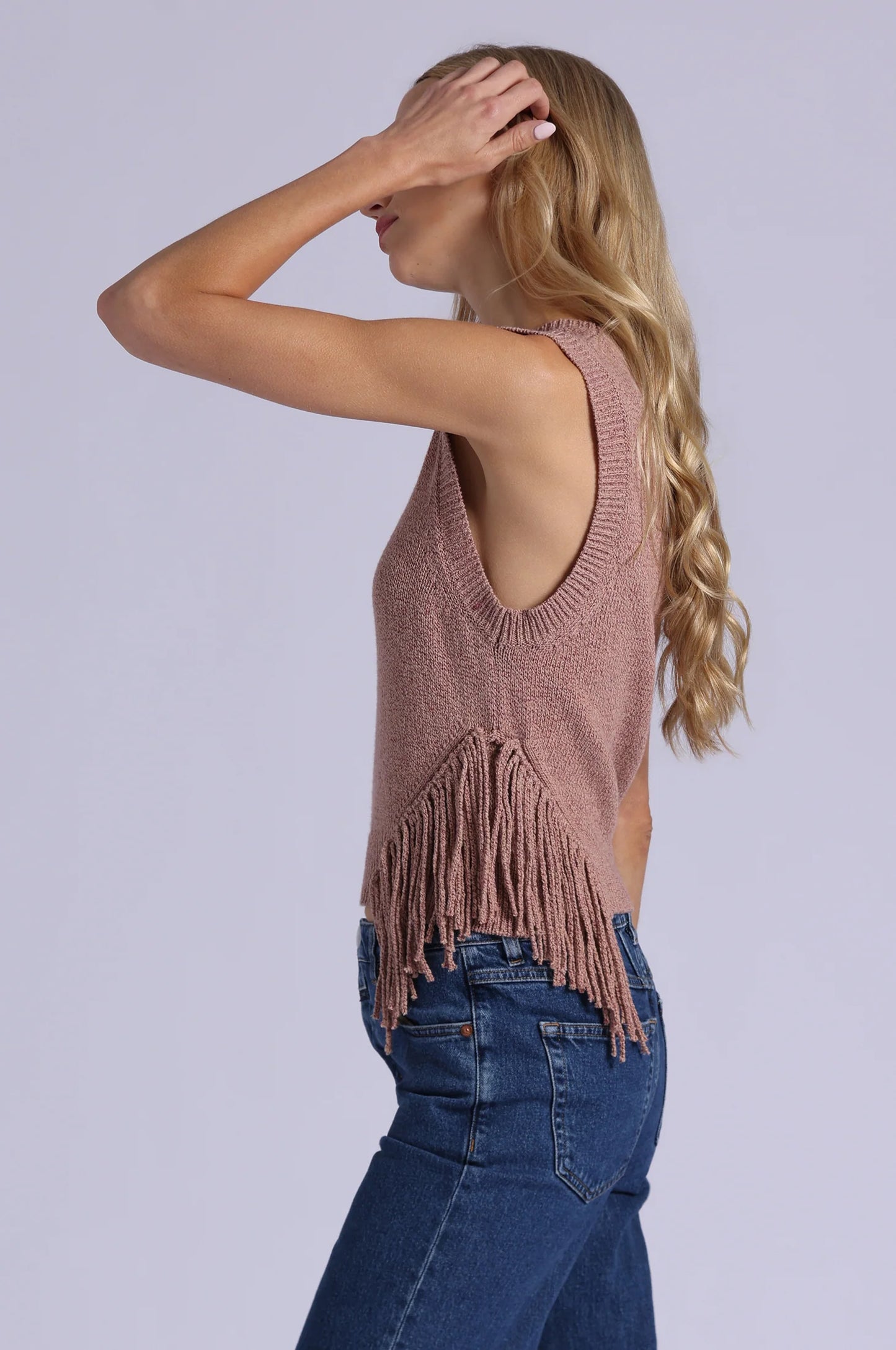 Sleeveless Crew Top