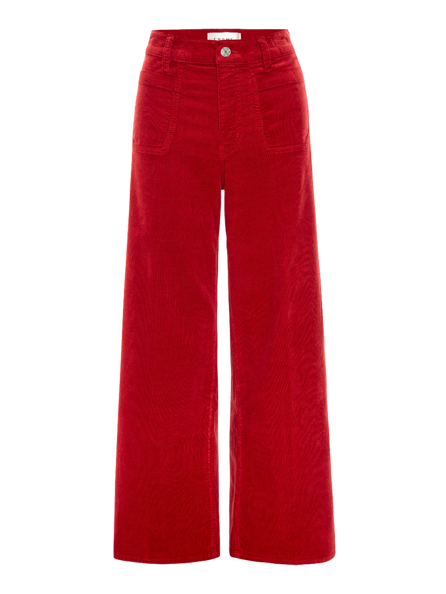 Slim Palazzo Modernist Pocket Corduroy