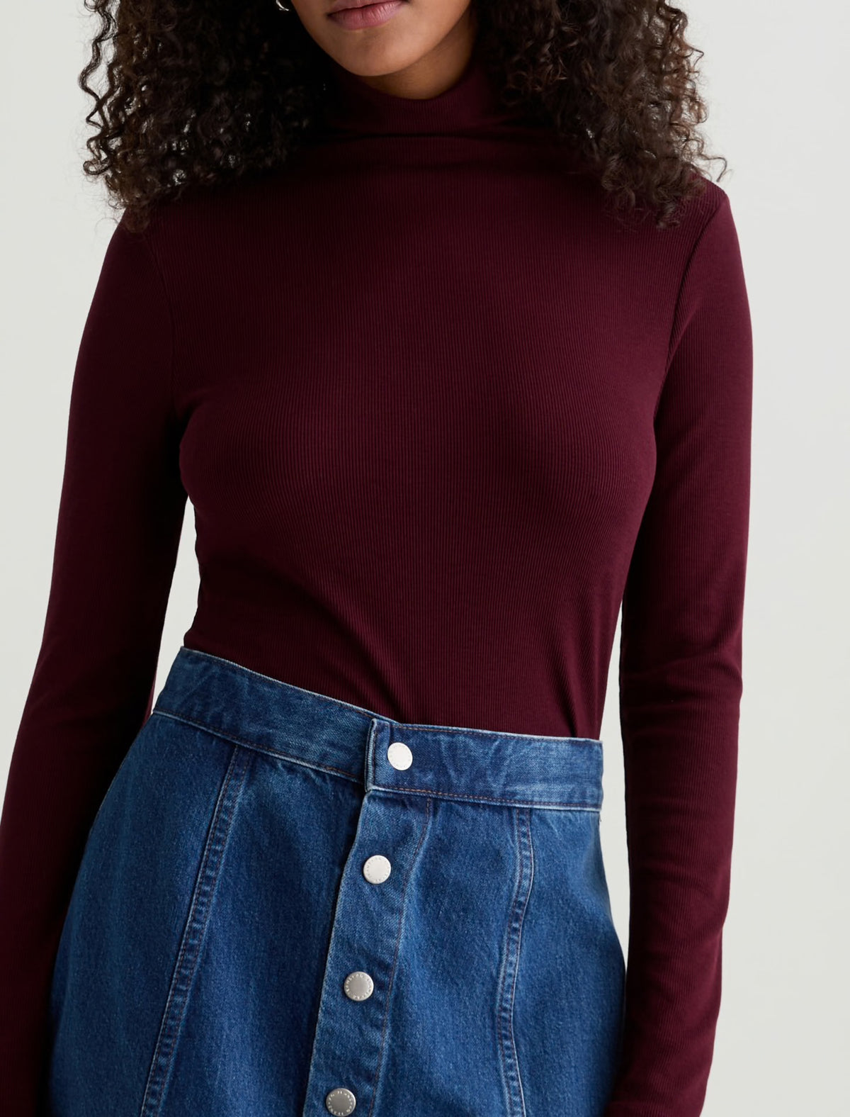 Chelsea Turtleneck in Winery