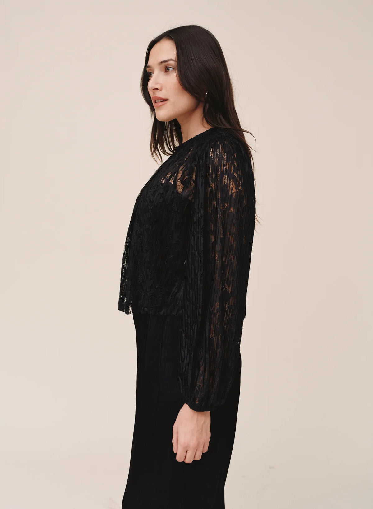 LS Shirred Neck Top