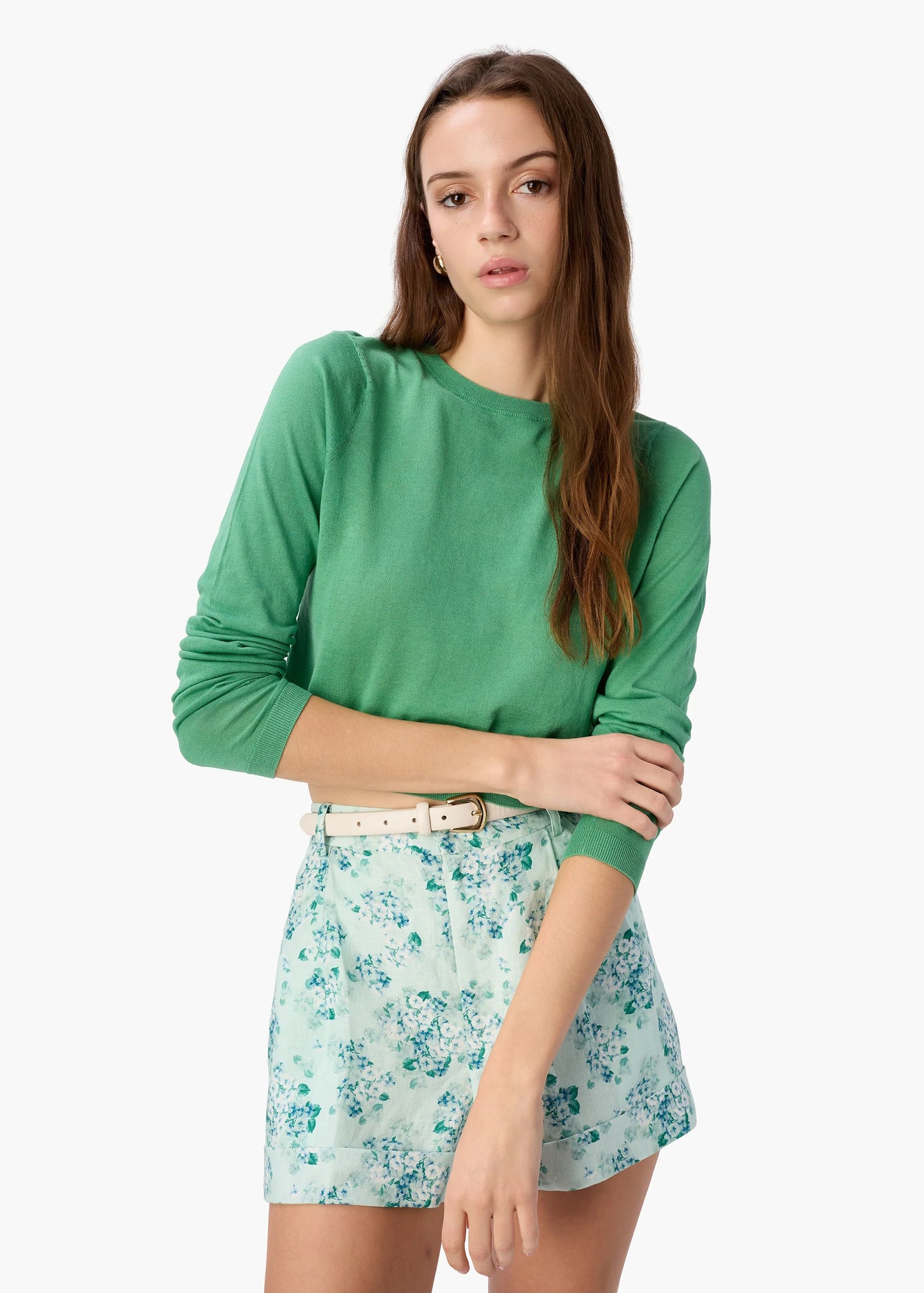 Jaye Cropped Knit Top