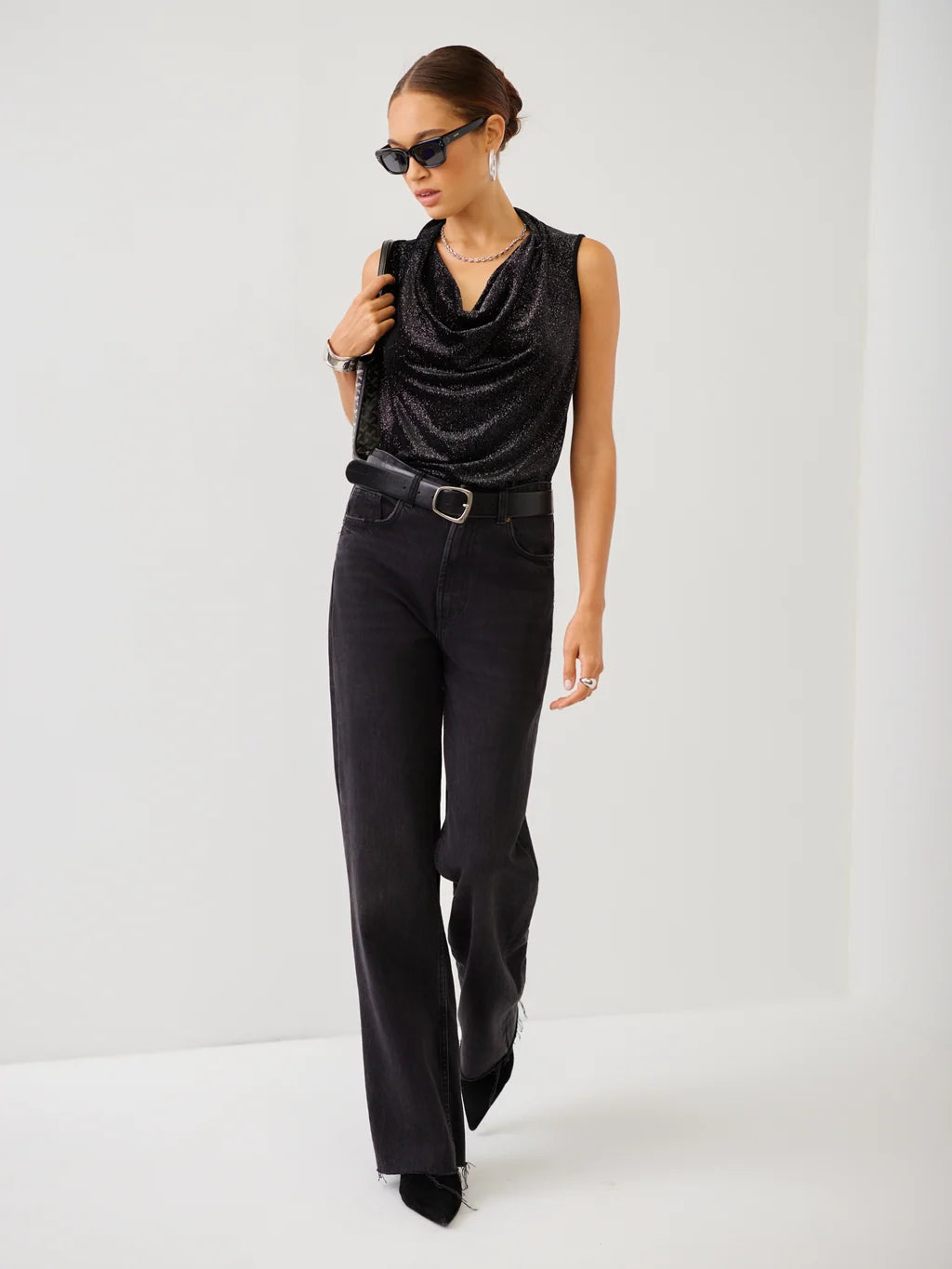 Elisa Drape Neck Top