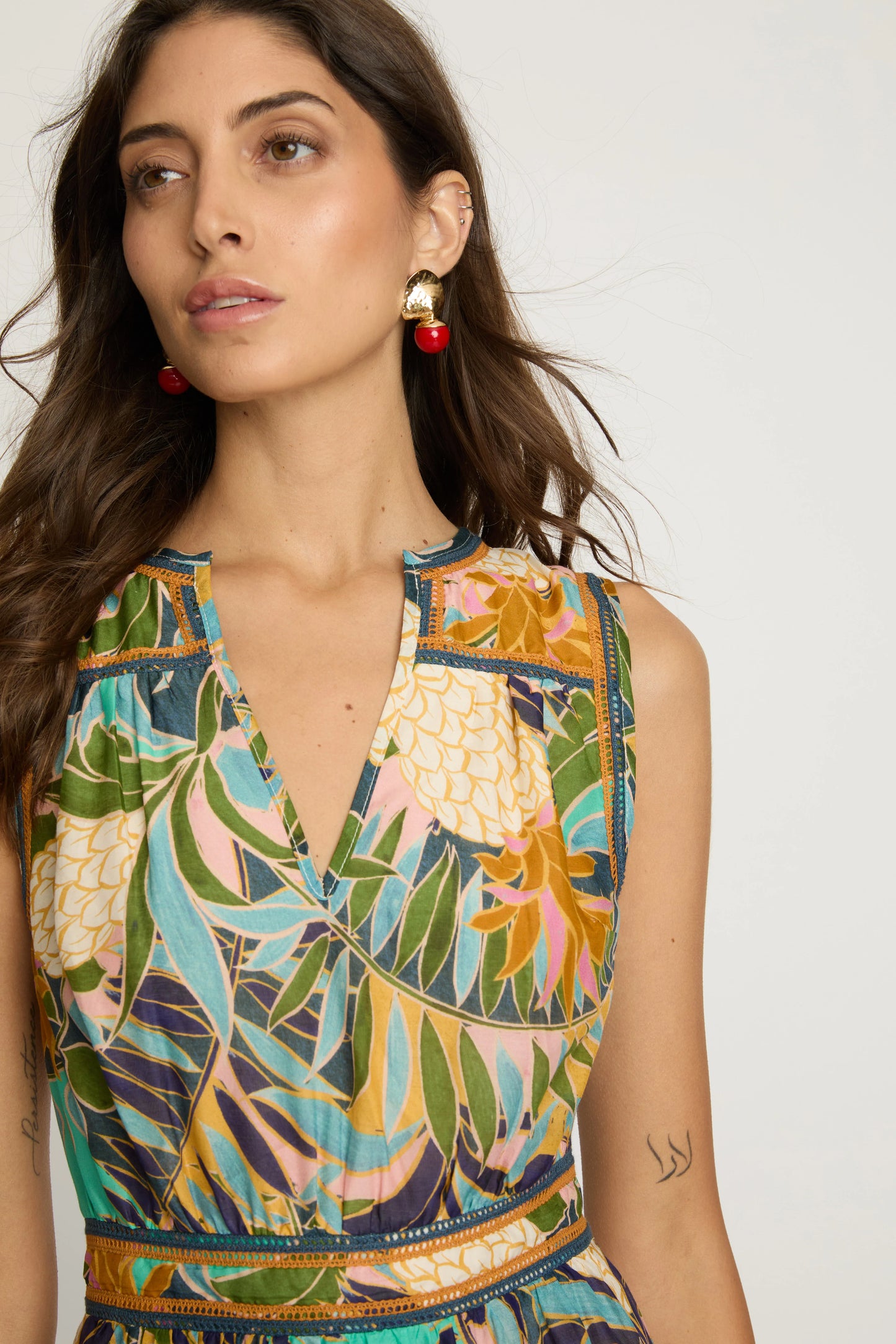 Caitlin Dress in Baroque Pinea