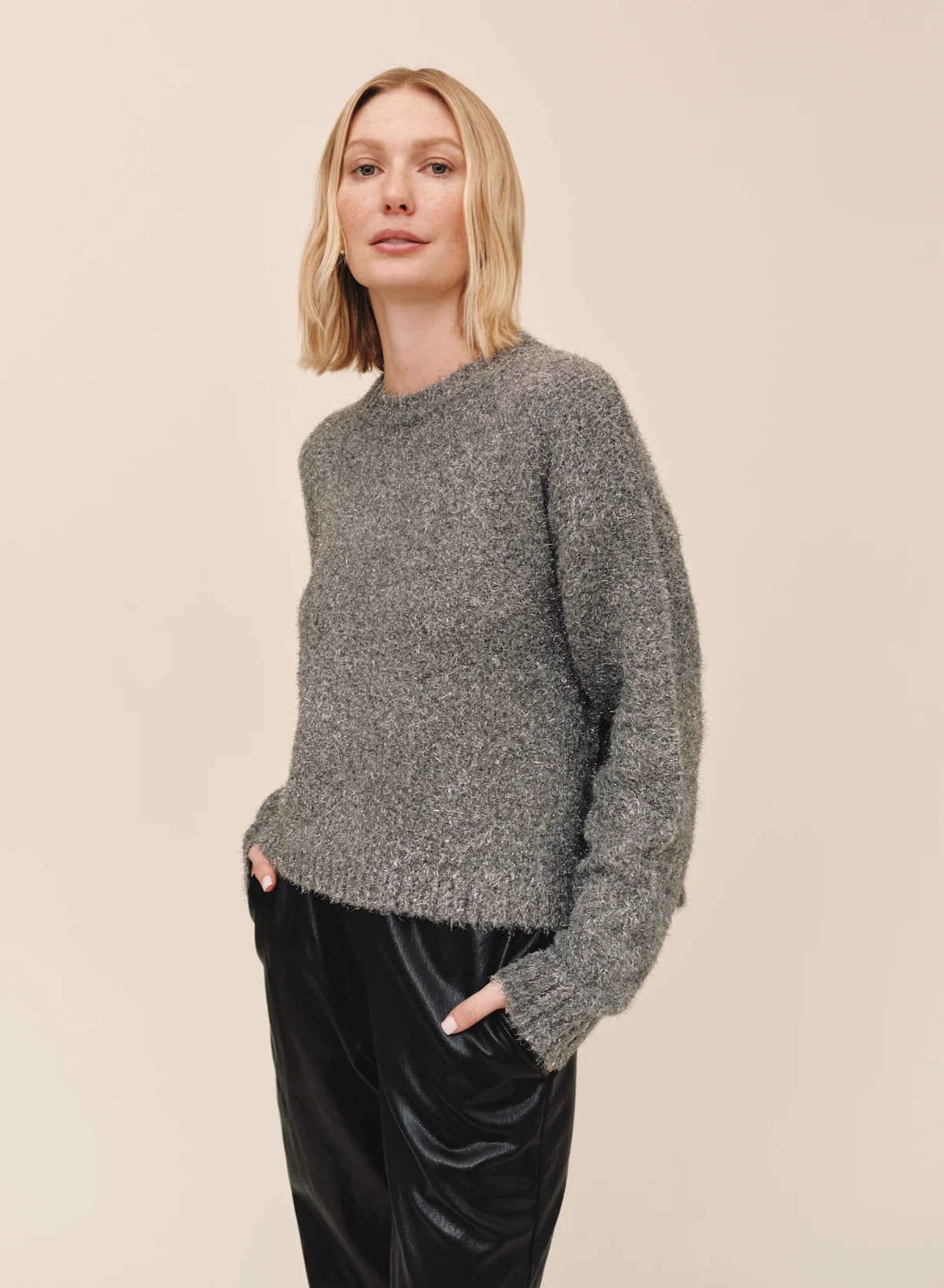Slouchy Shimmer Sweater