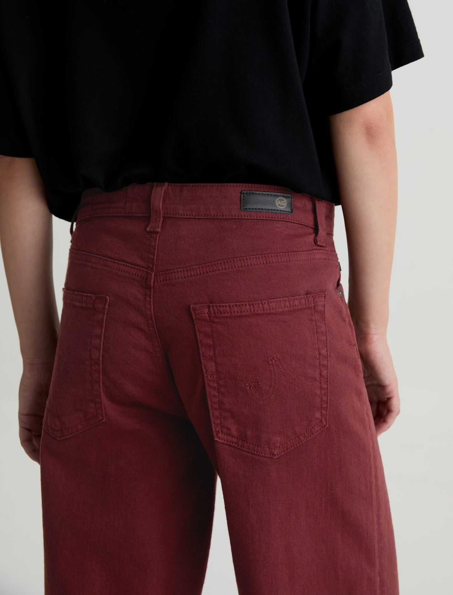 Saige Wide Leg in Cranberry