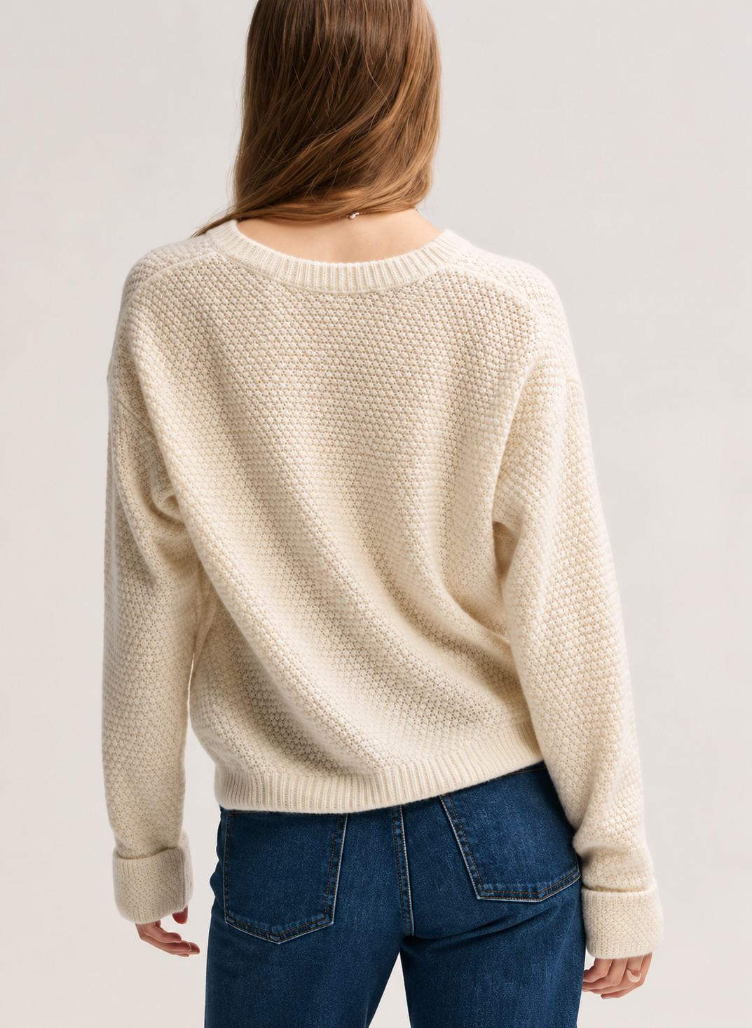 Seed Stitch Vee