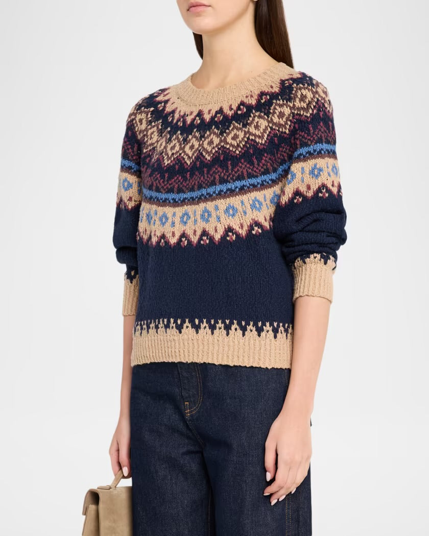 Chunky Fair Isle Crew