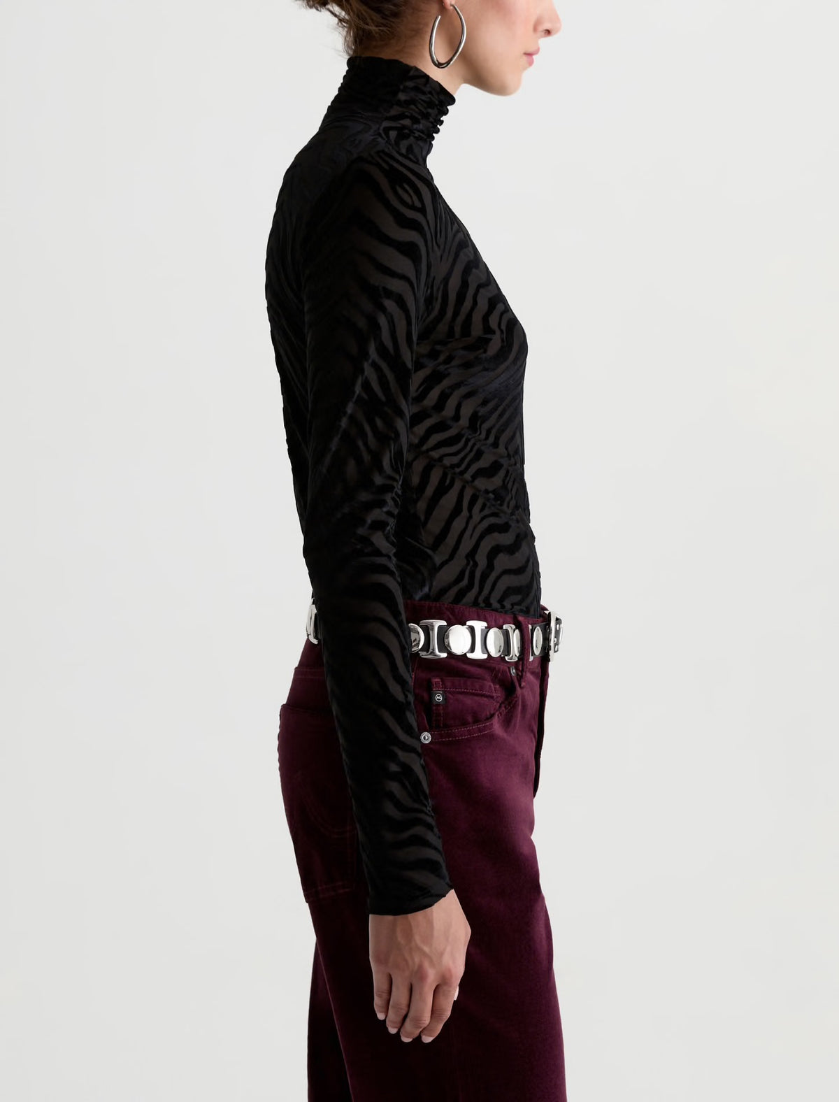 Chelsea Turtleneck in Wild Lines