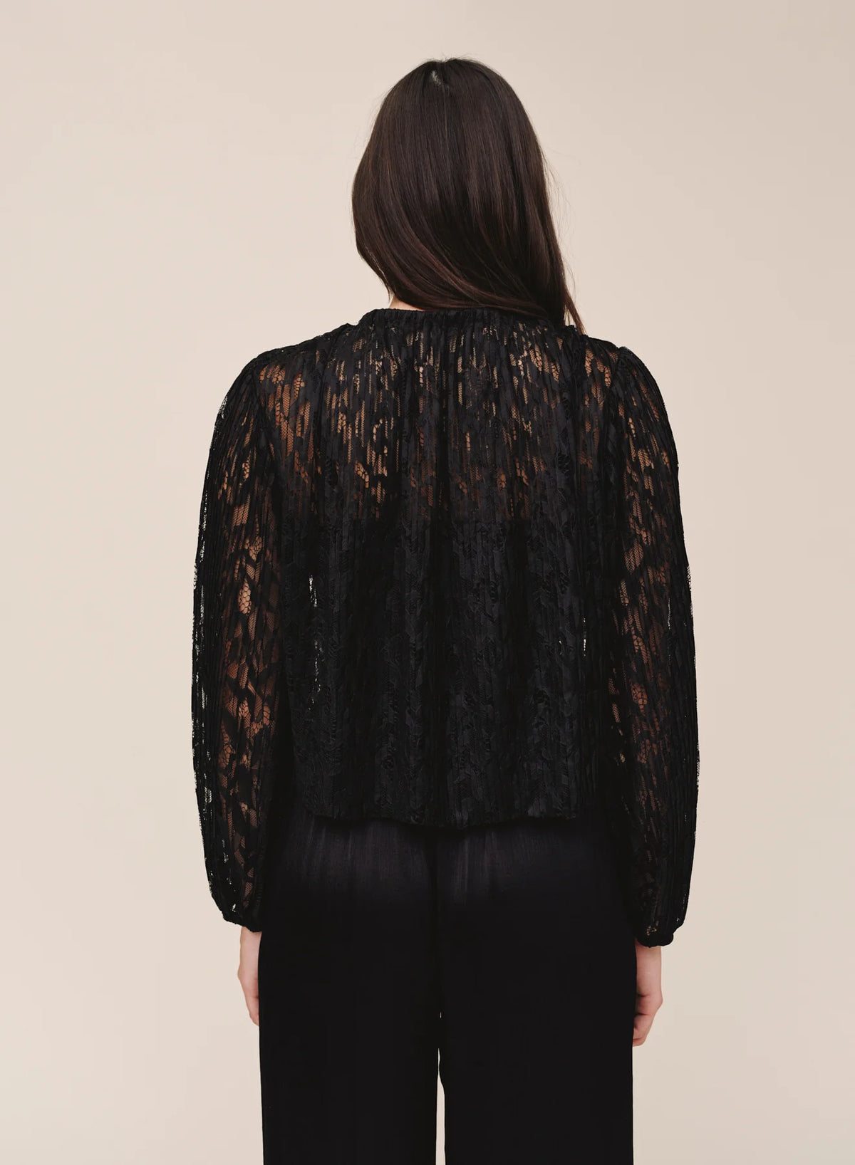 LS Shirred Neck Top
