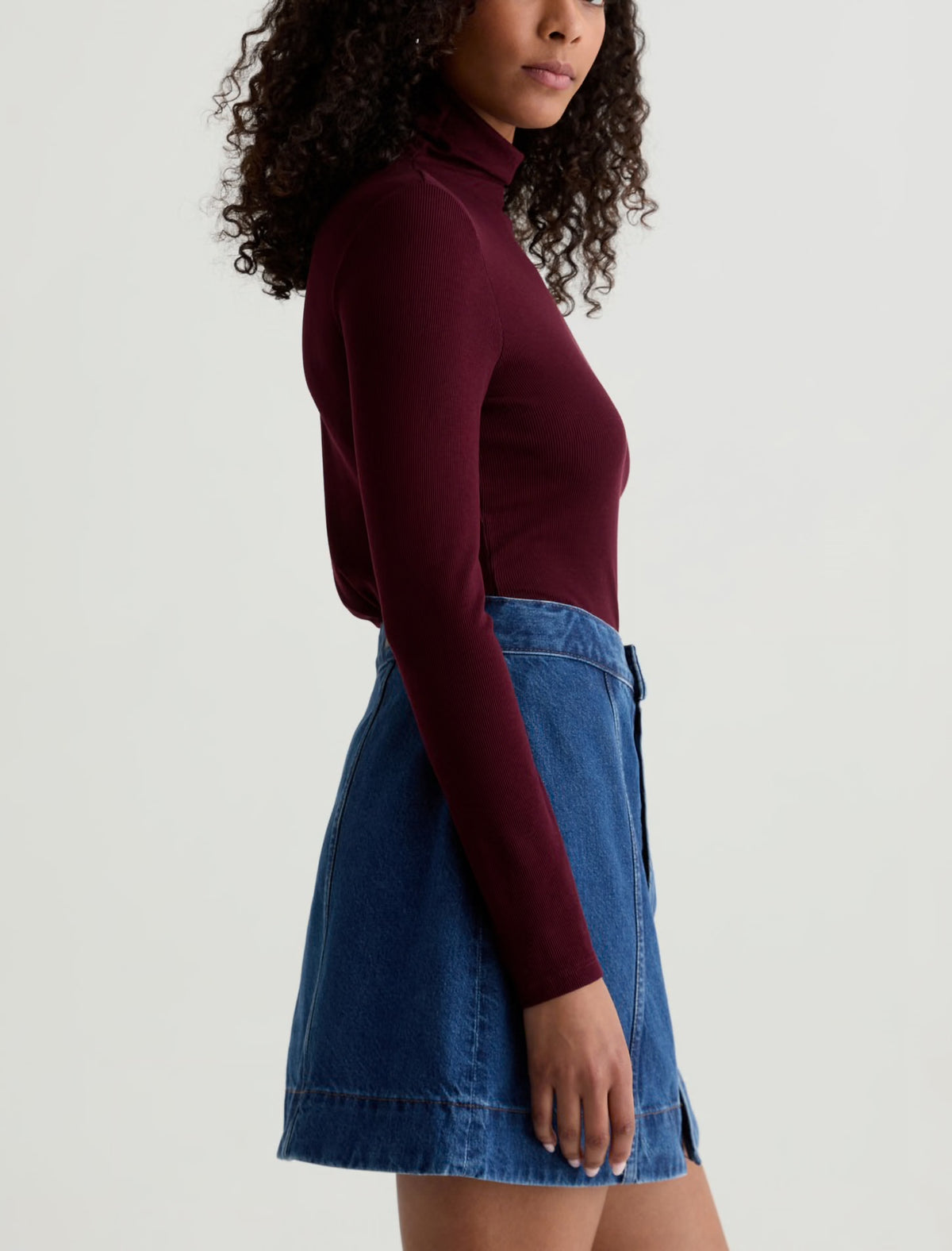 Chelsea Turtleneck in Winery
