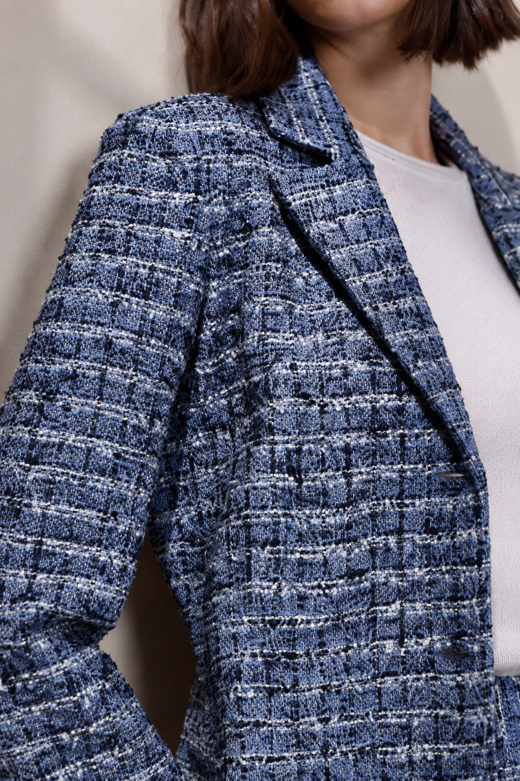 Sparkle Tweed Shrunken Blazer
