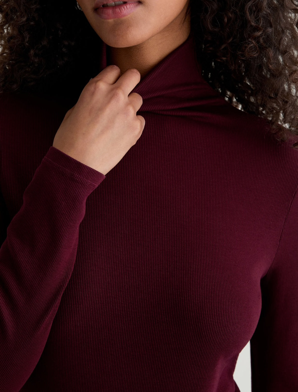 Chelsea Turtleneck in Winery