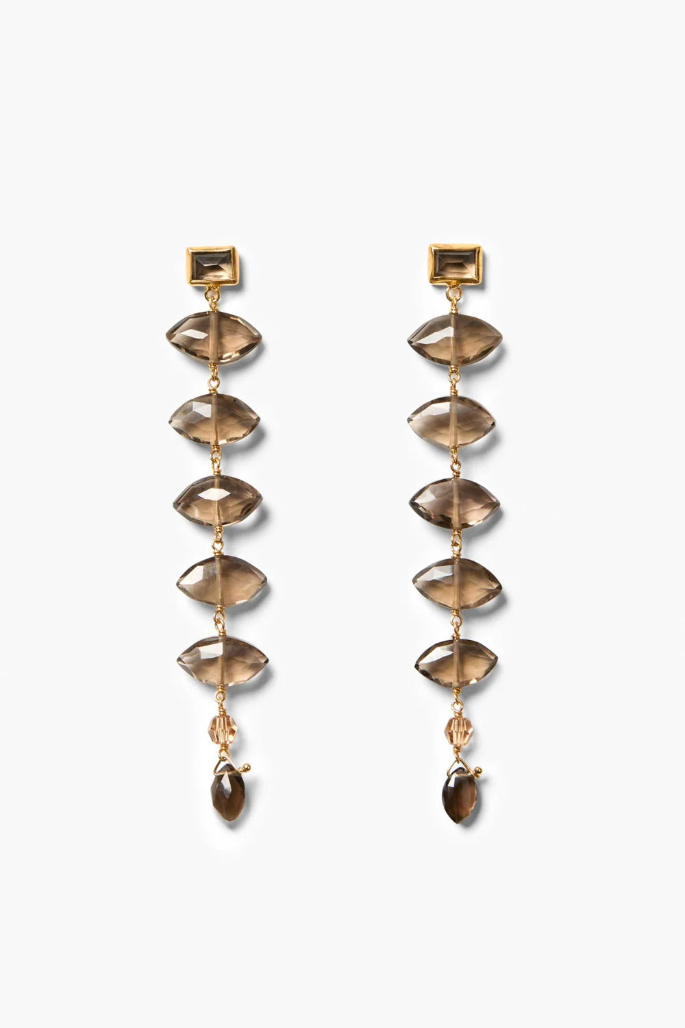 Isadora Earrings Smoky Quartz