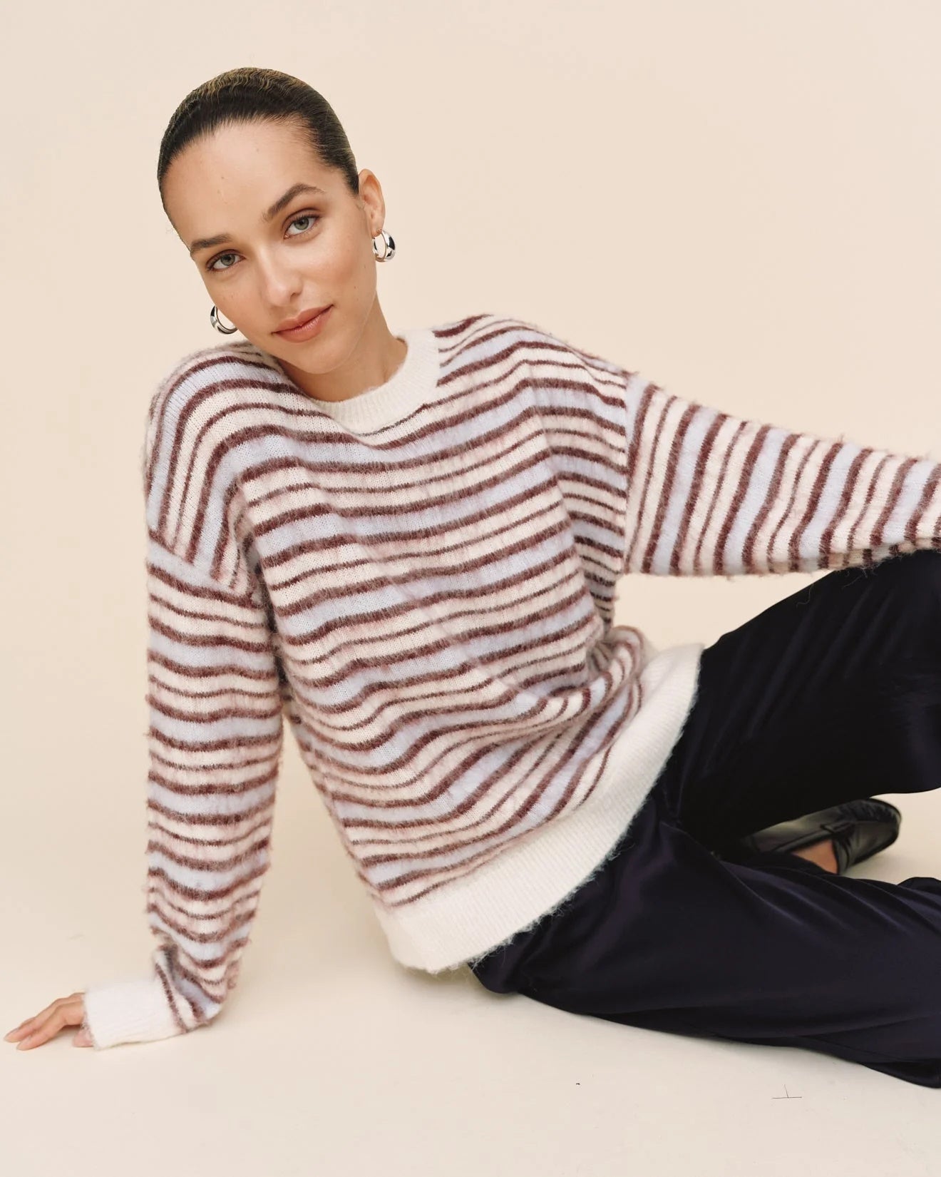 Striped Crew Neck Sweater