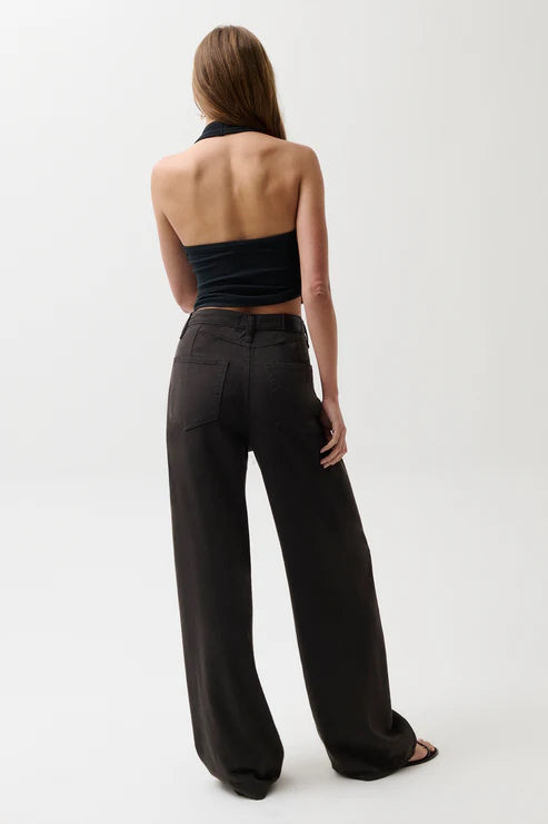 Sydney High Rise Linen Bowed Wide