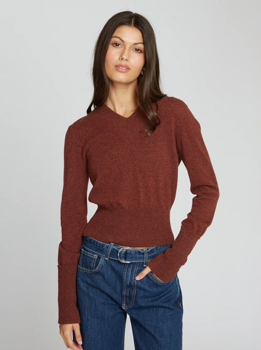 V Neck With High Cuffs