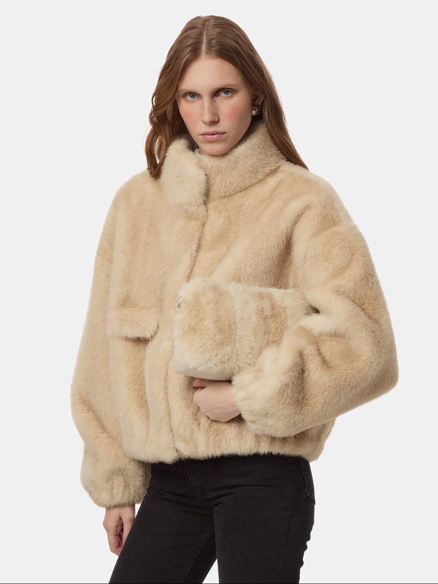 Amelia Shaved Mink Crossbody