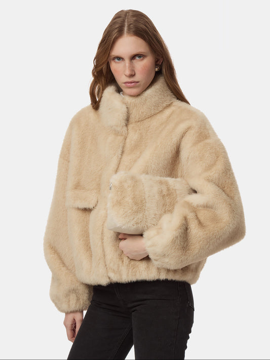 Amelia Shaved Mink Crossbody