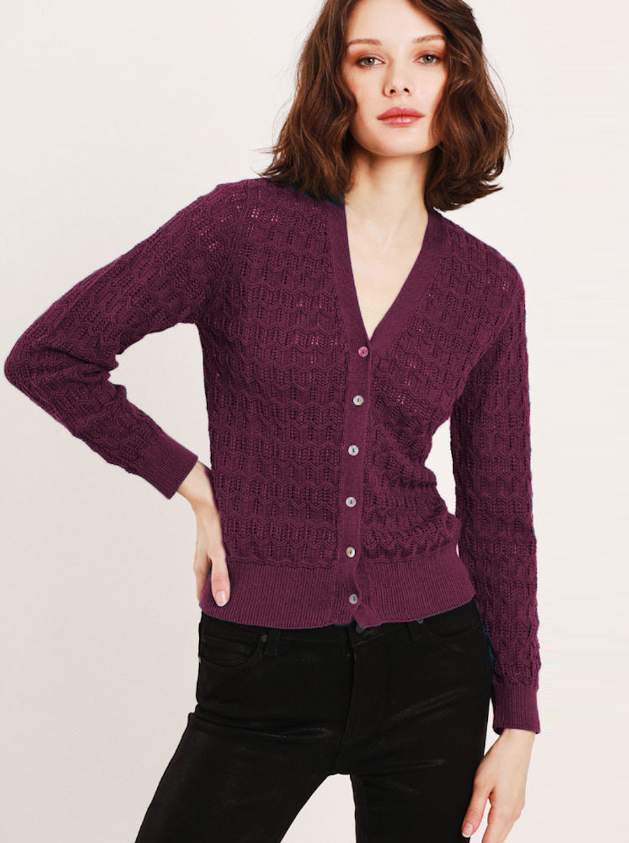 Sadie Zigzag Lace Cardi