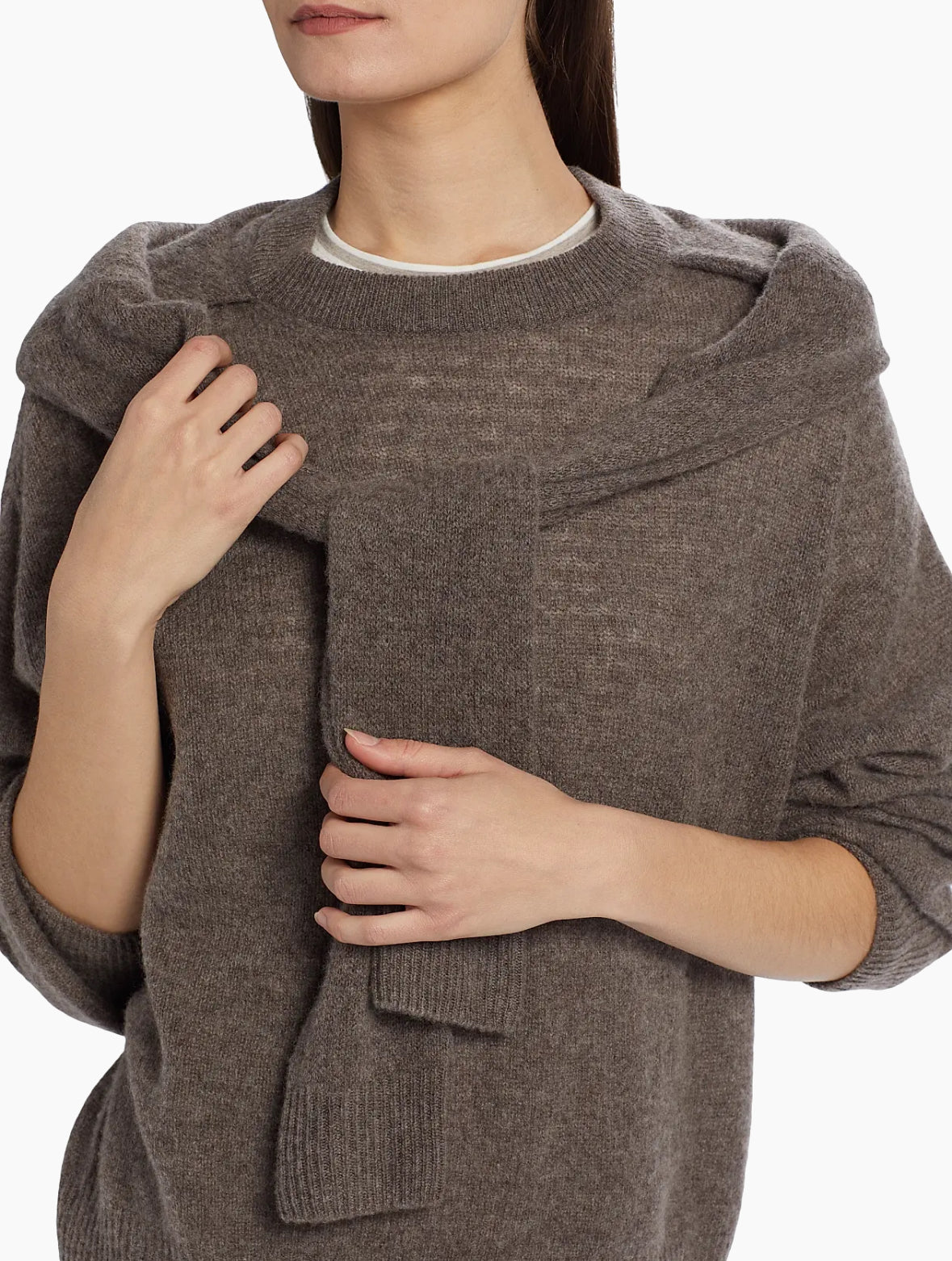 Cloud Cashmere Layered Crewneck