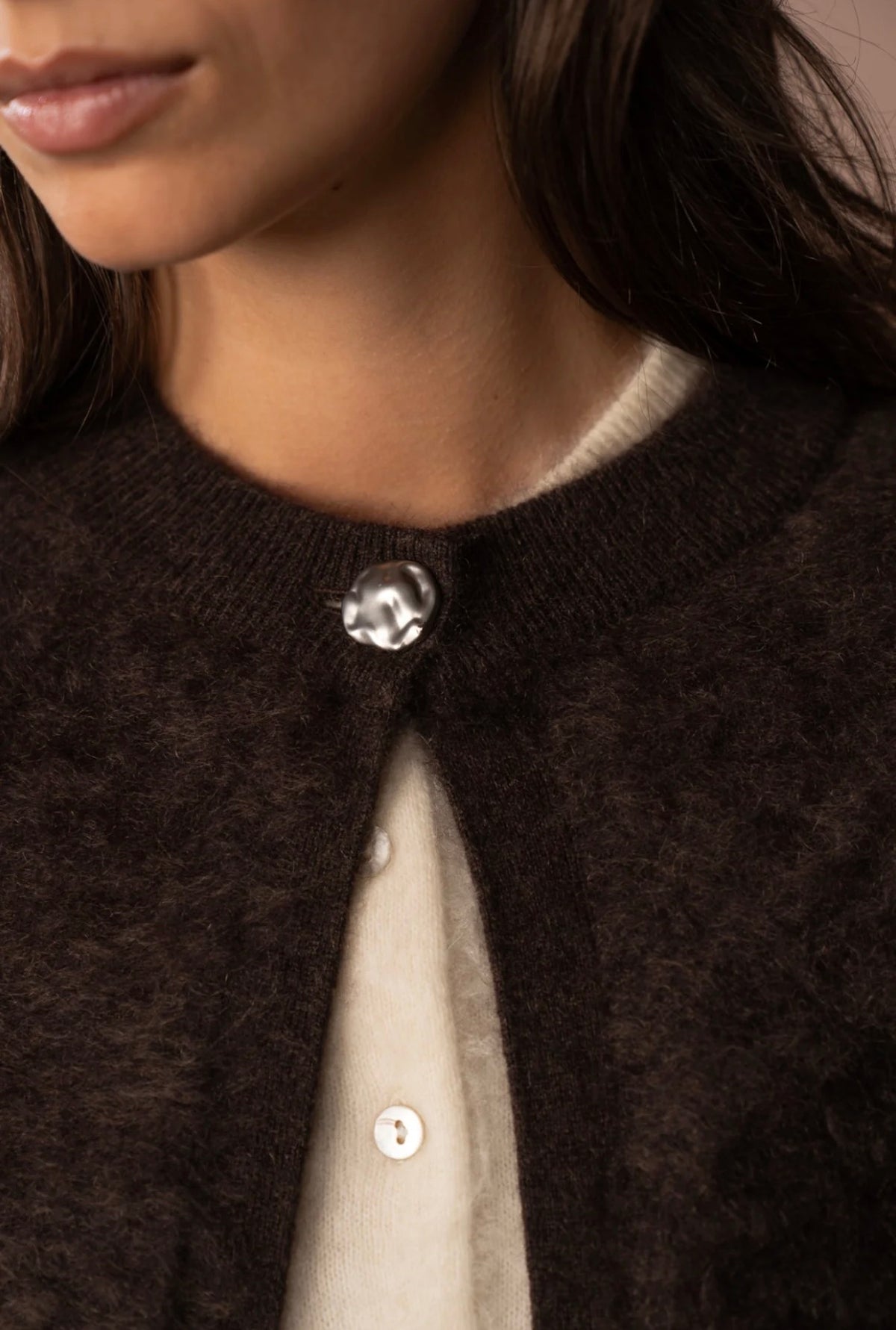 Brushed Dolomite Drift Cardi