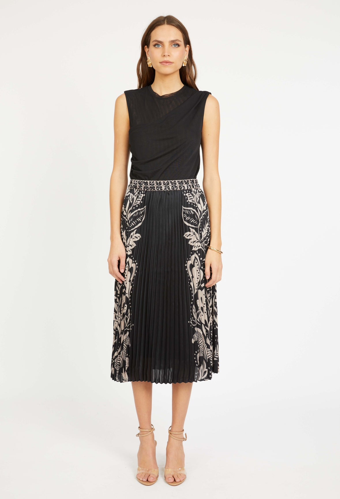 Mia Skirt in Zebra Fern