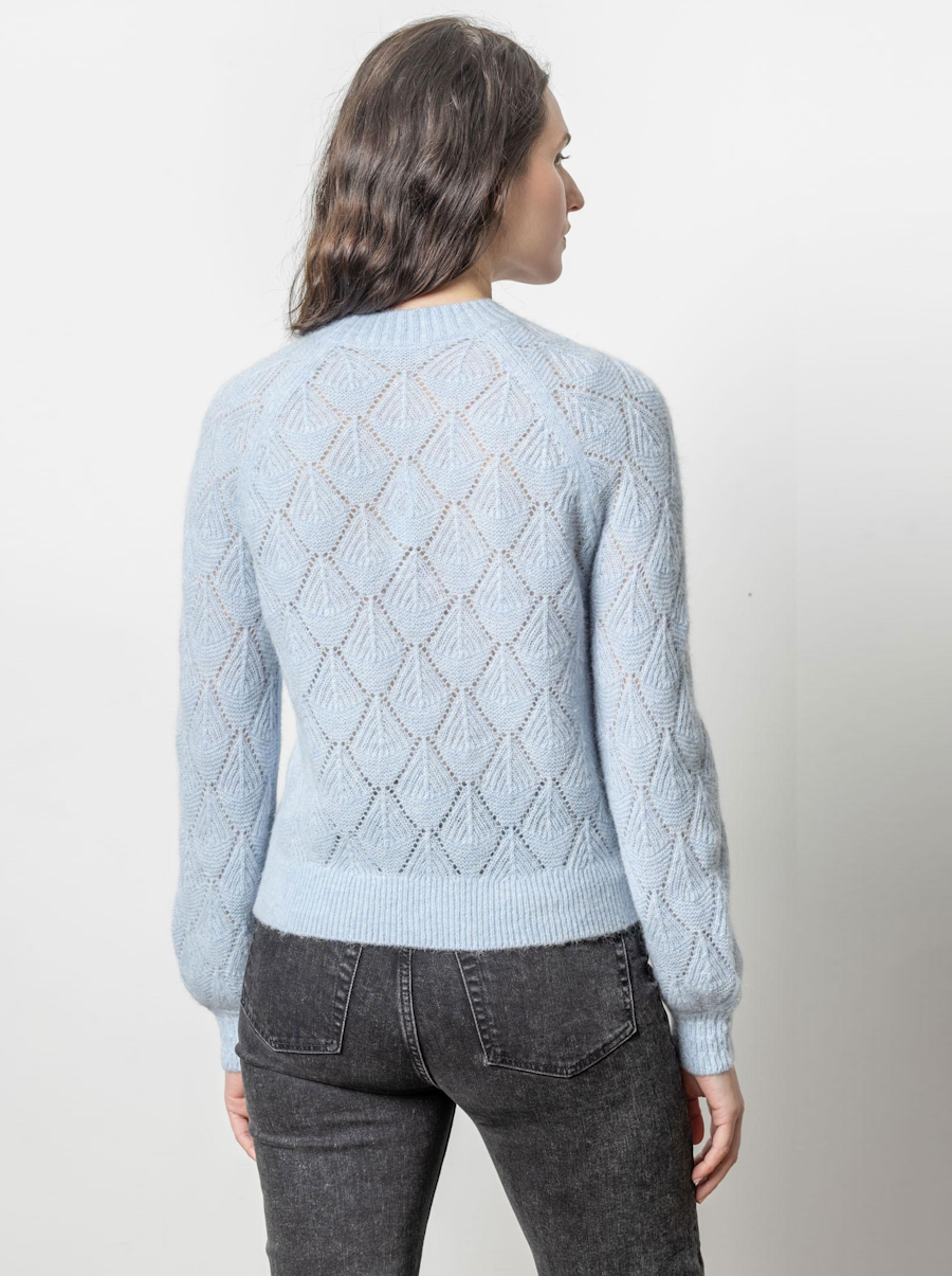 Easy Pointelle Crewneck Sweater