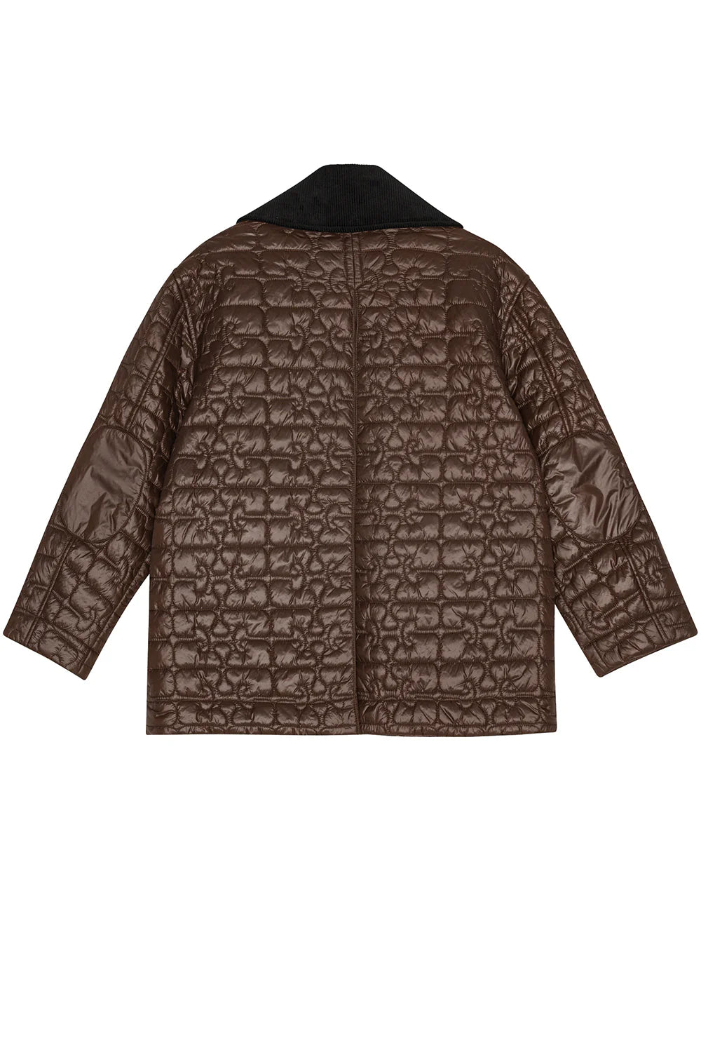 Shiny Quilt Midi Jacket