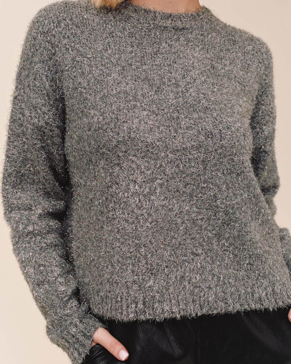 Slouchy Shimmer Sweater
