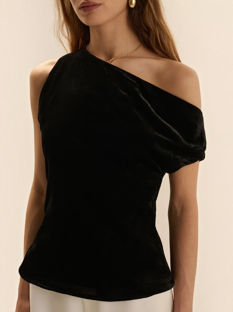 Velvet Side Note Top