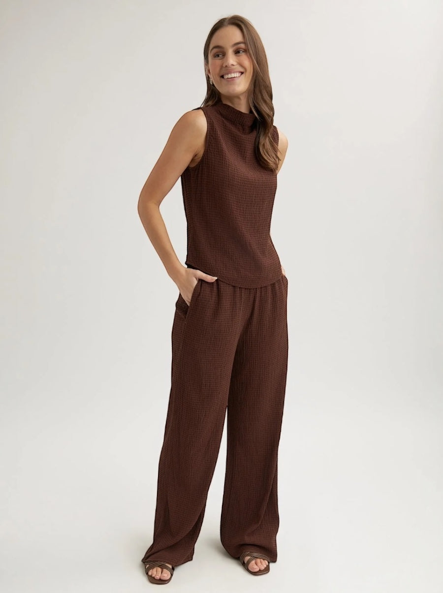 Mock Neck Top Chicory