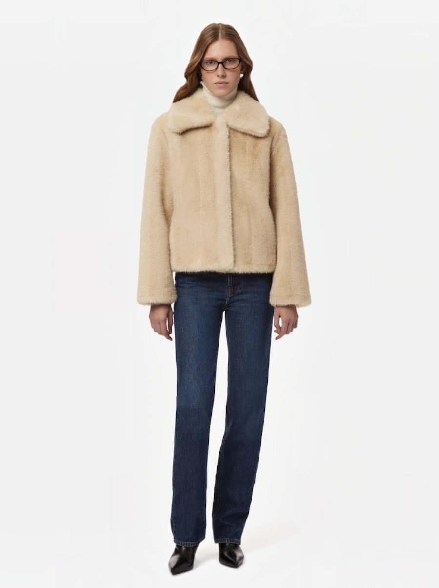 Elis Shaved Mink Coat