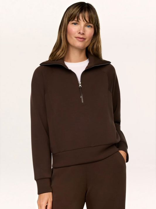 AE Half Zip in Umber