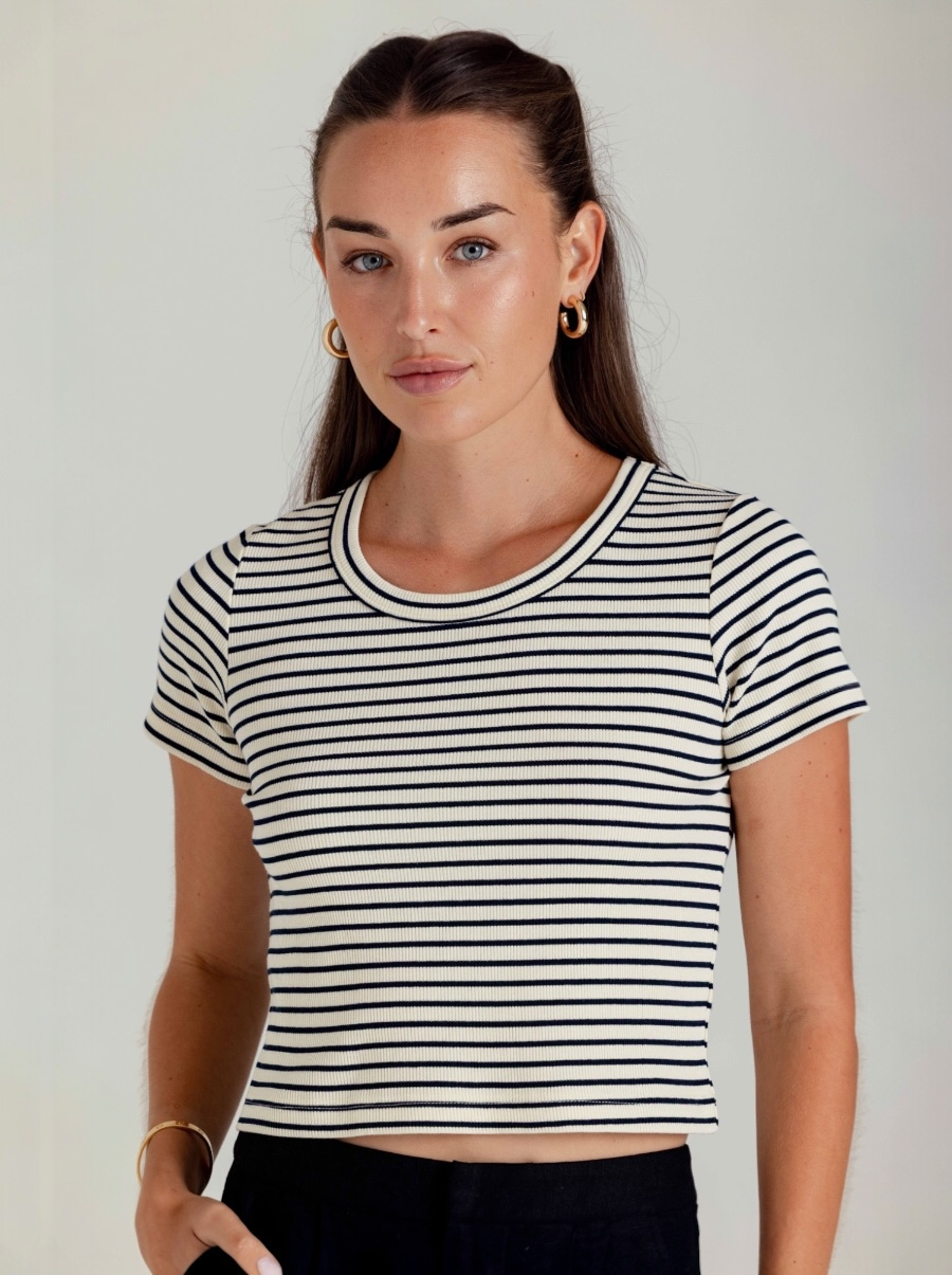 Stripe Brother Tee
