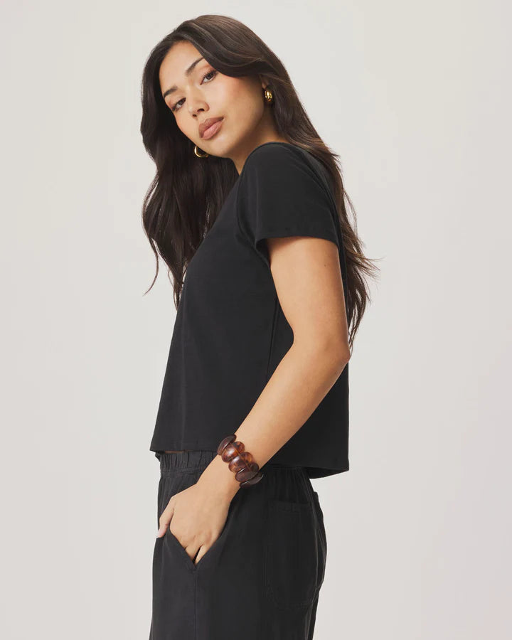 Louisa S/S Tee in Black