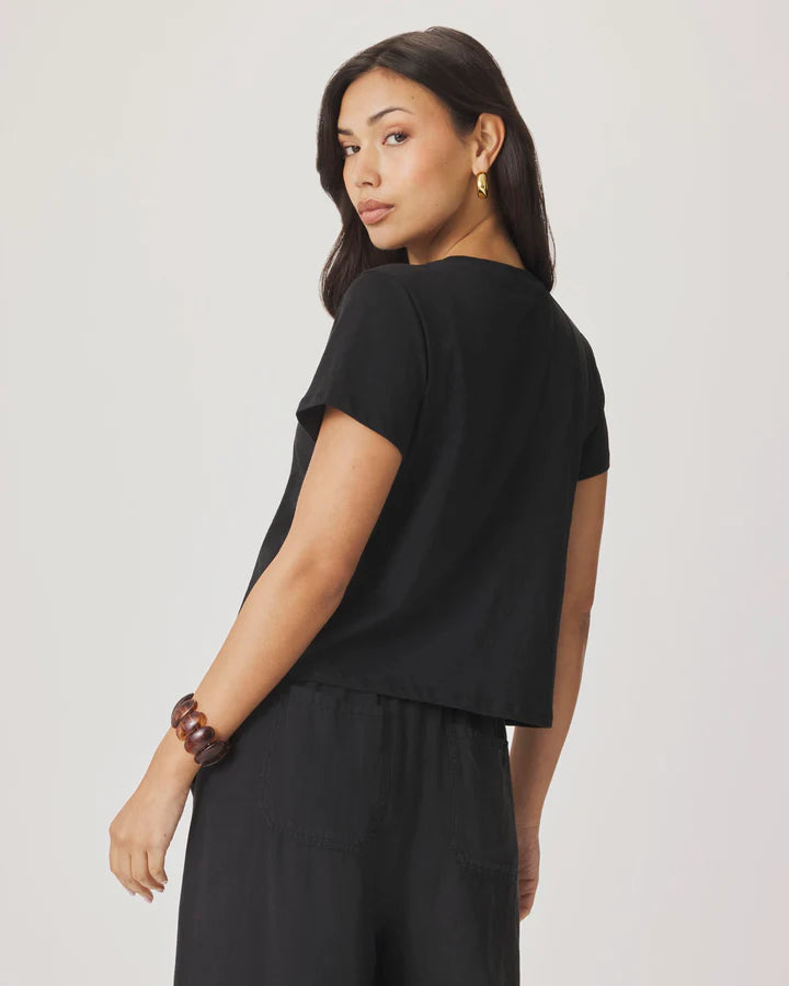 Louisa S/S Tee in Black