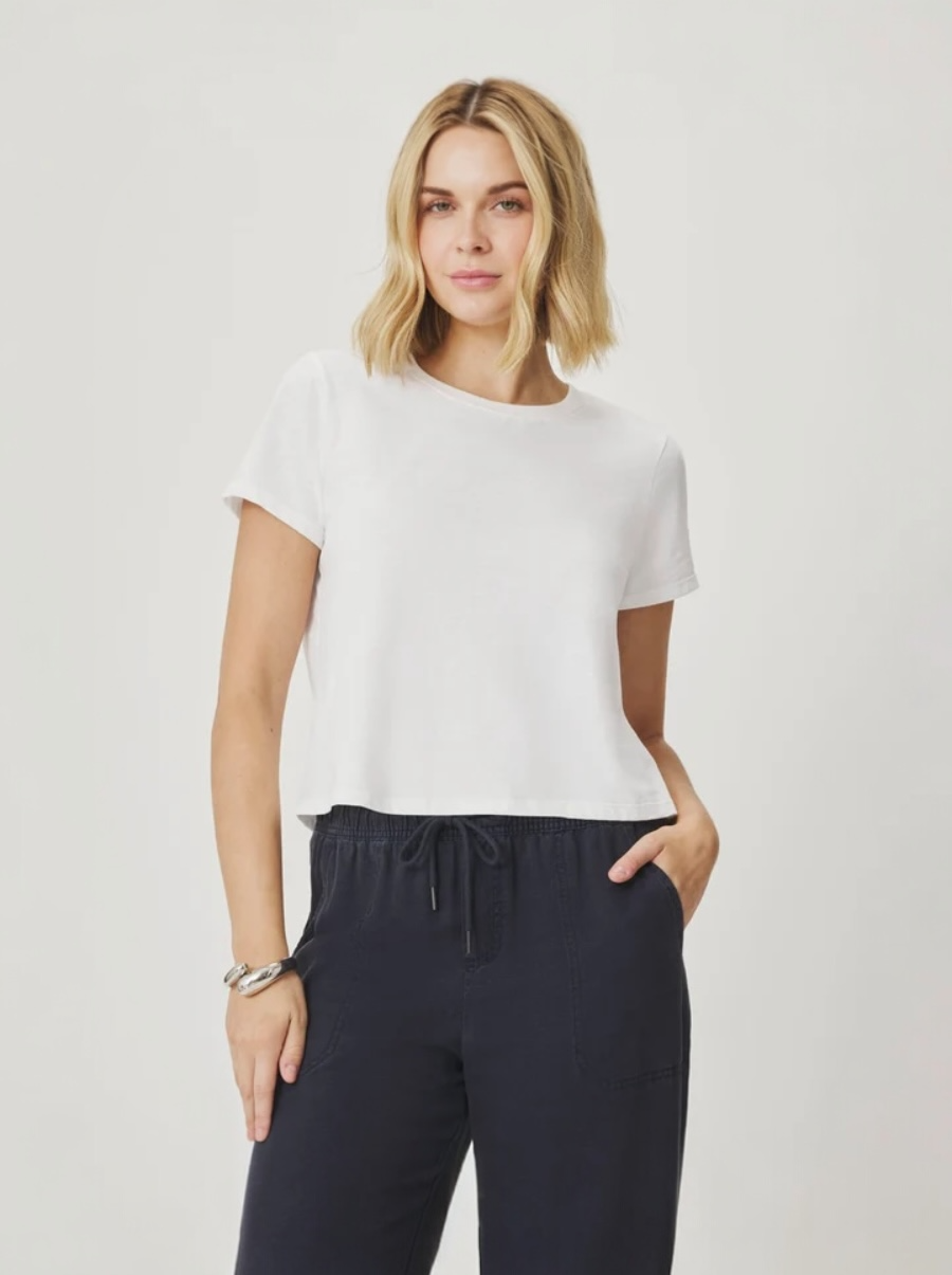 Louisa S/S Tee in White