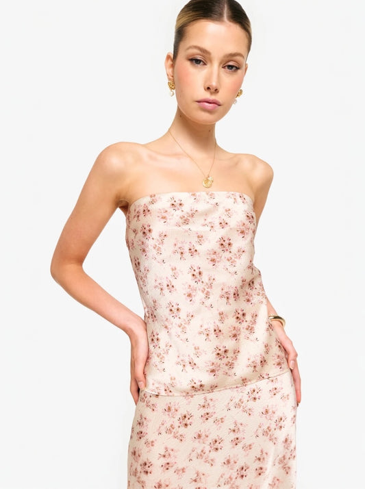 Prima Hammered Strapless Cami