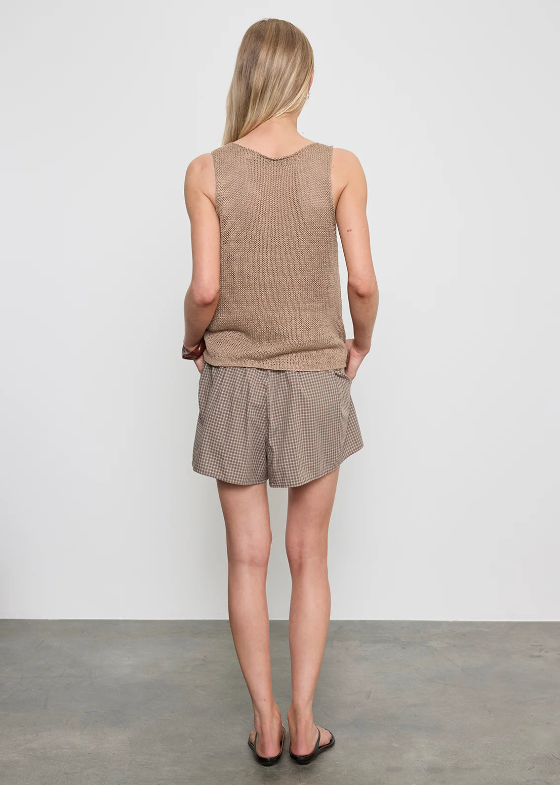 Linen Open Knit Tank