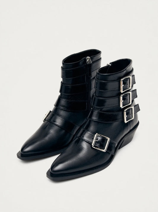Eras Leather Ankle Boots