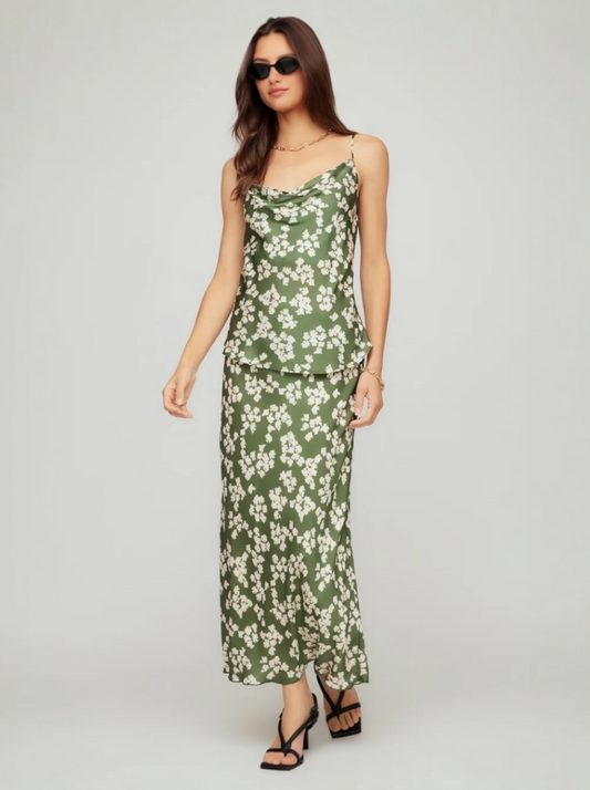 Eva Bias Ankle Skirt