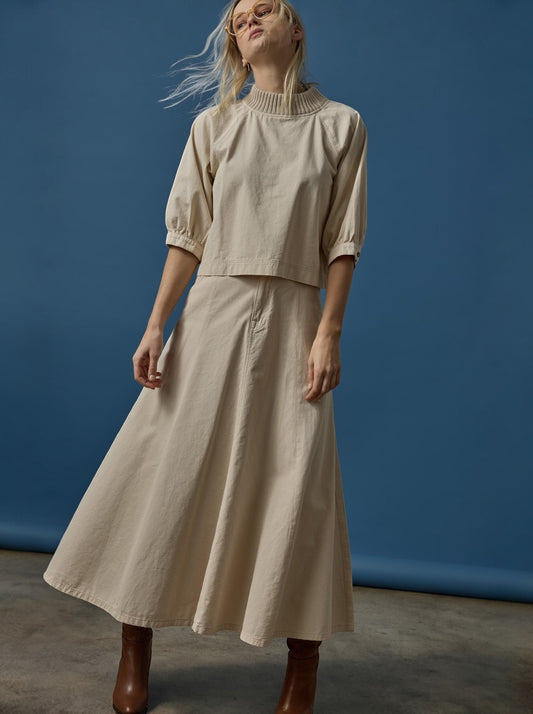 Seamed Maxi Skirt