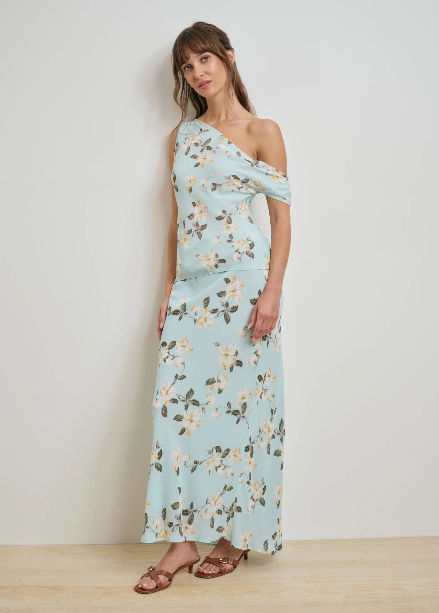 The Favorite Skirt in Aqua Floral