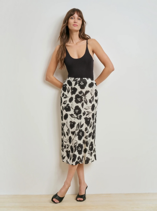 The JoJo Skirt in Neutral Floral